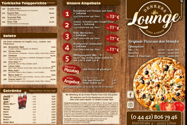 Bild 1 von Denkers Lounge - Pizza & Kebab